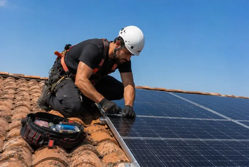 Maintenance et monitoring de panneaux solaires à Peyrole