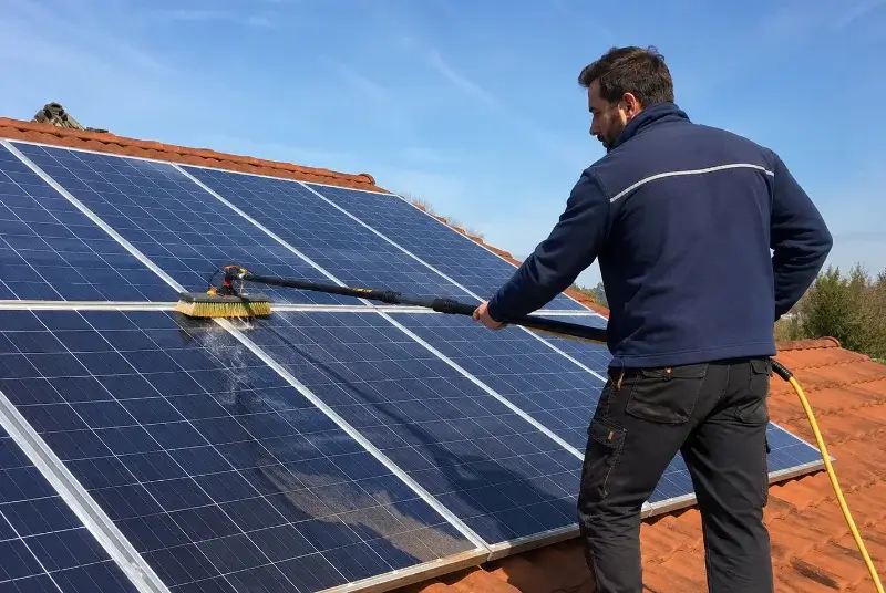 Nettoyage et entretien de panneaux solaires à Peyrole